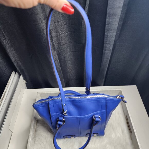 Tignanello lapis Blue pebbled leather satchel - Picture 2 of 12